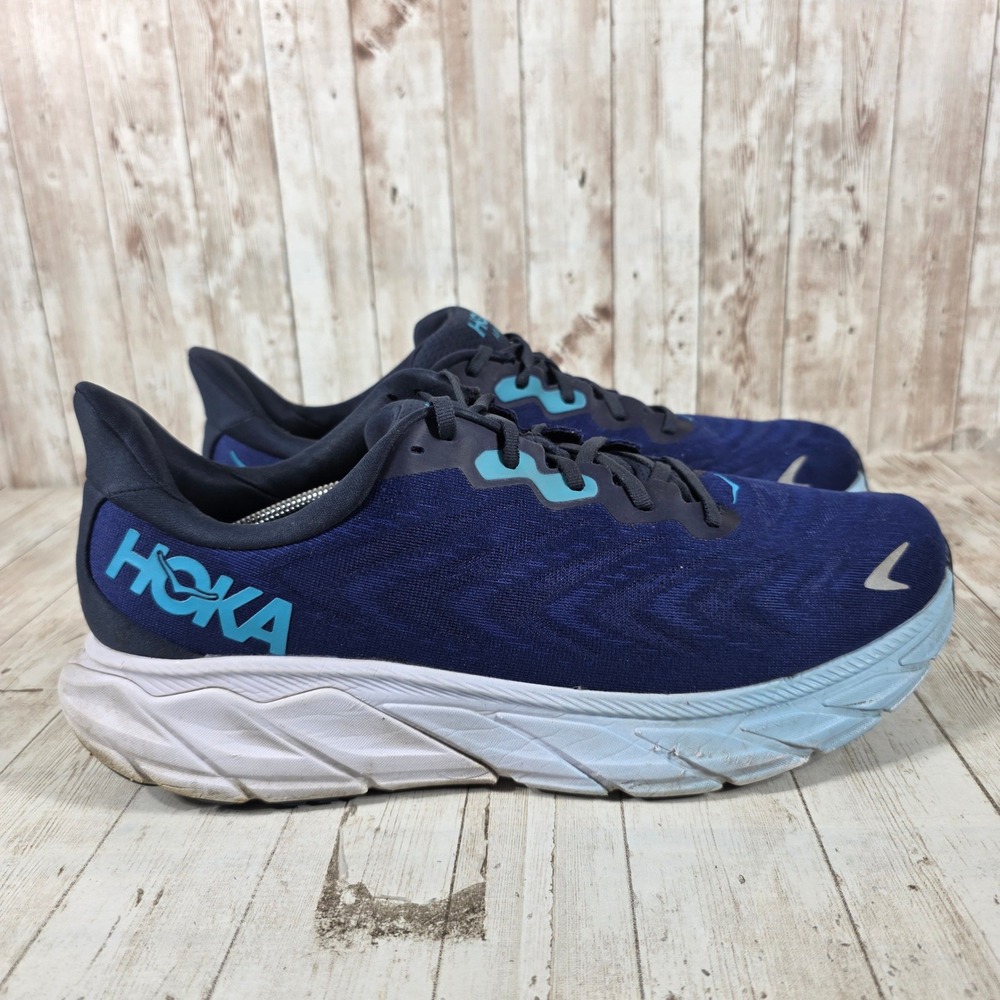 Hoka Arahi 6 Mens 13.5 Wide Running Shoes Blue Stability Sneakers 1123195 OSBB